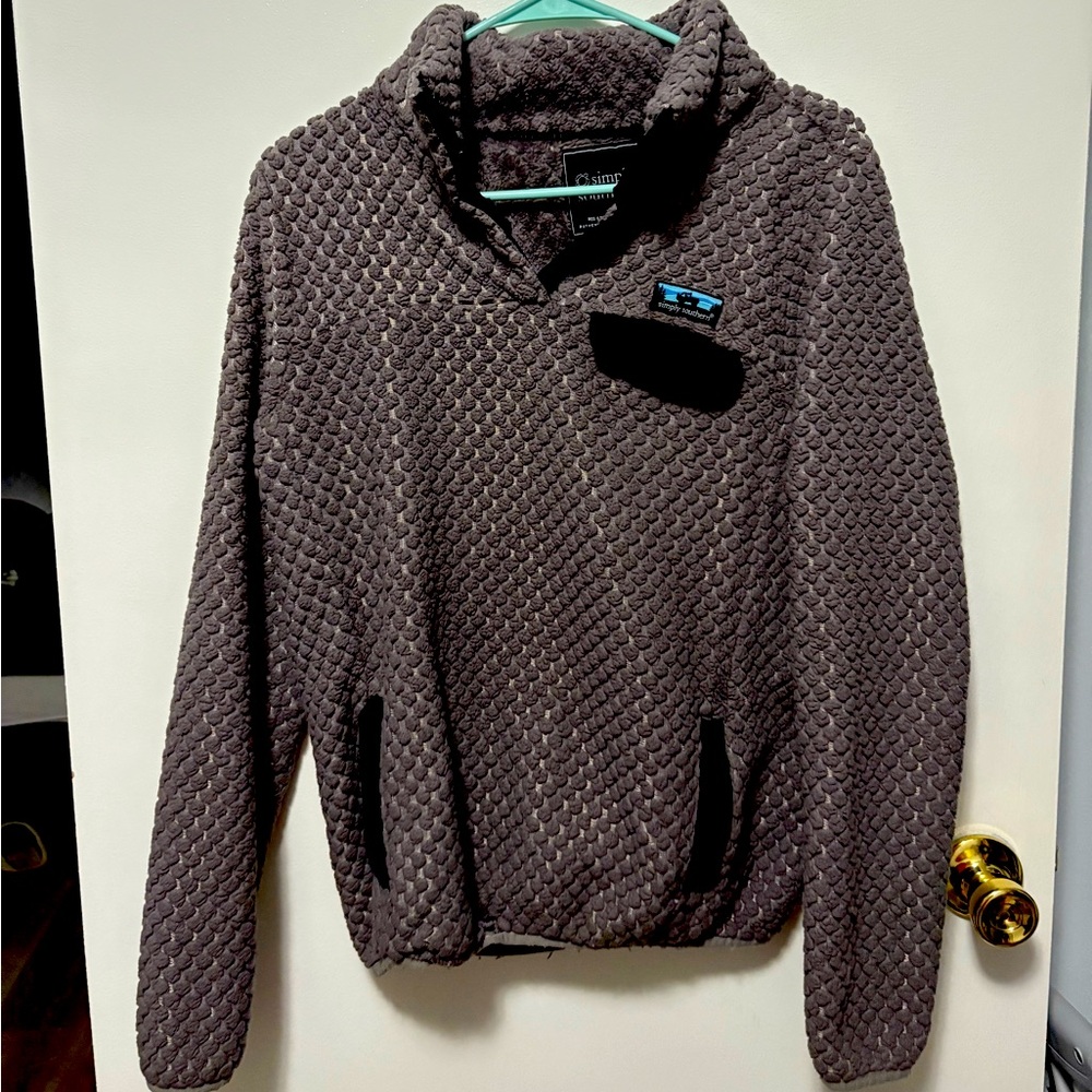 Simply southern quarter button jacket